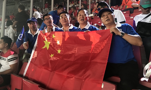 印尼亚运开幕式, 中国企业jxf吉祥坊空气能在现场为中国队助威