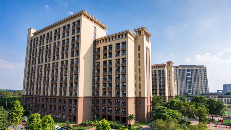 暨南大学新建宿舍楼外景